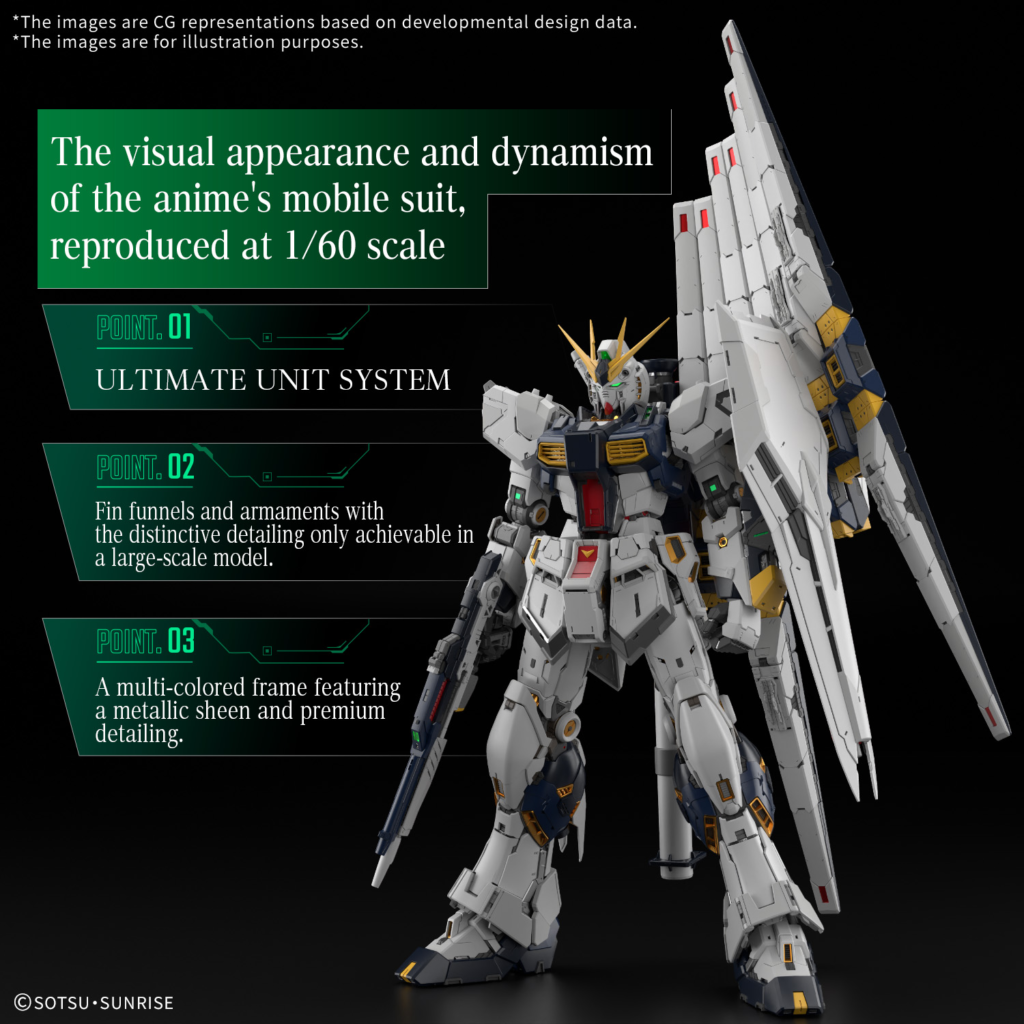 PG UNLEASHED 1/60 ν GUNDAM