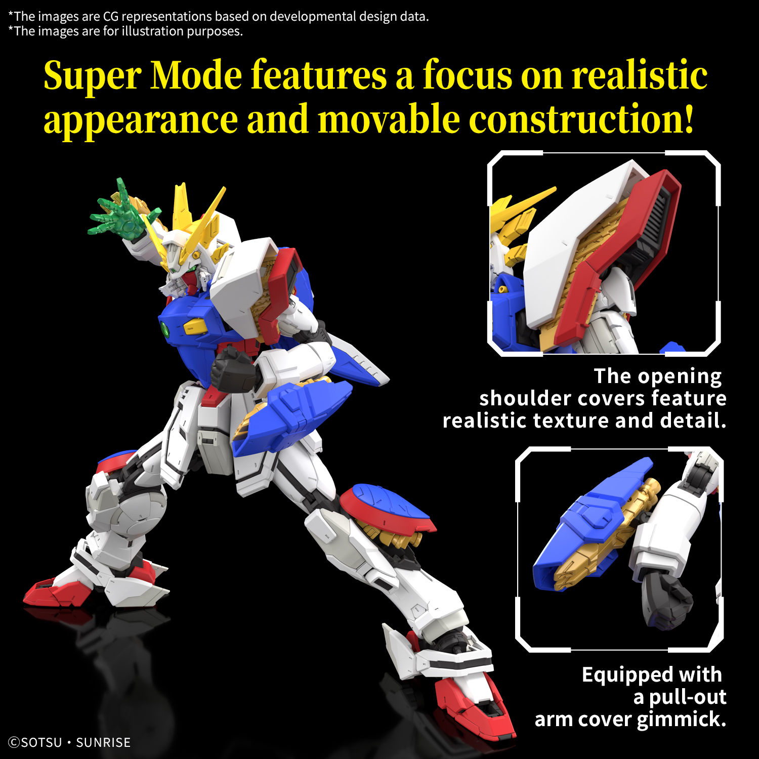 Bandai RG 1/144 Shining Gundam - Image 4