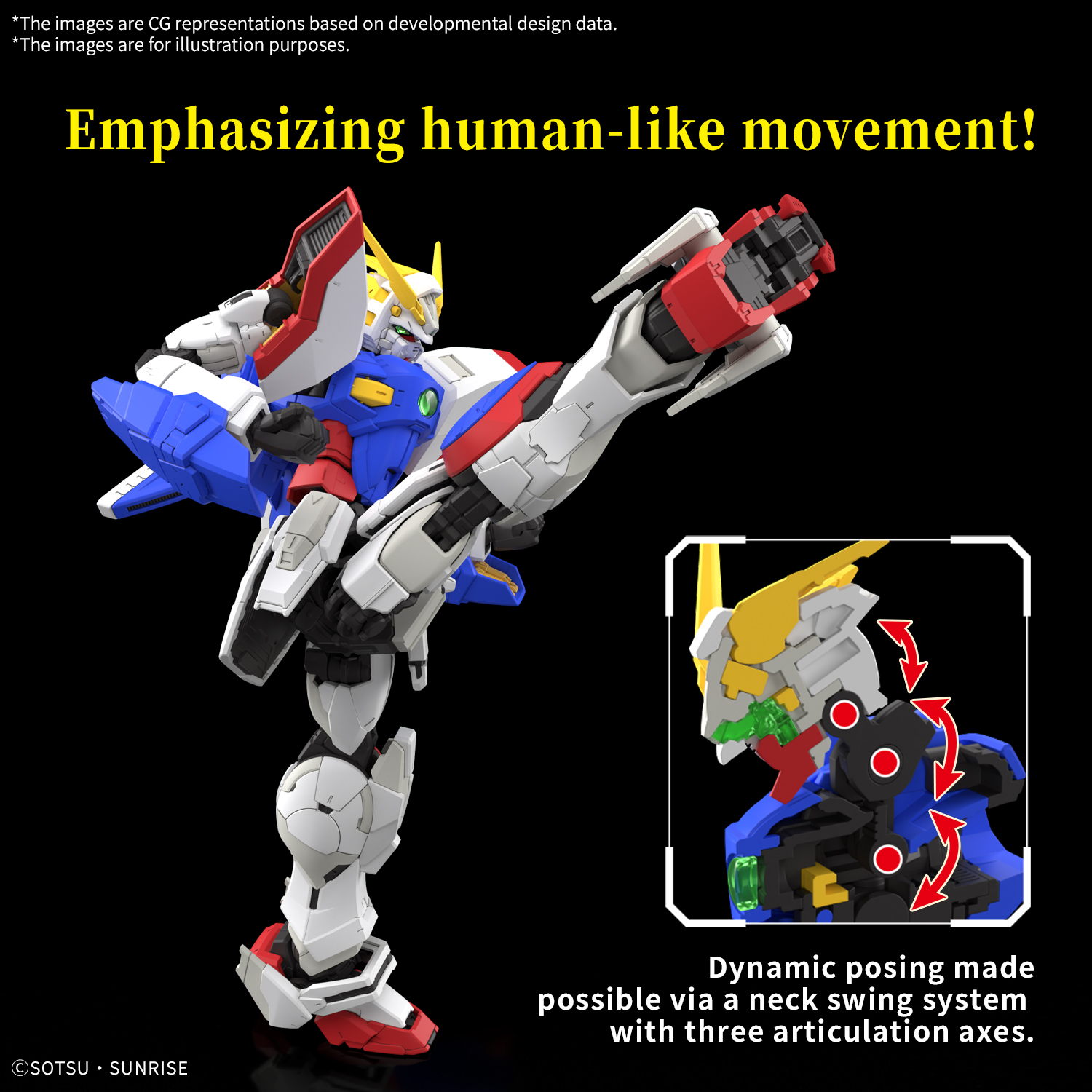 Bandai RG 1/144 Shining Gundam - Image 6