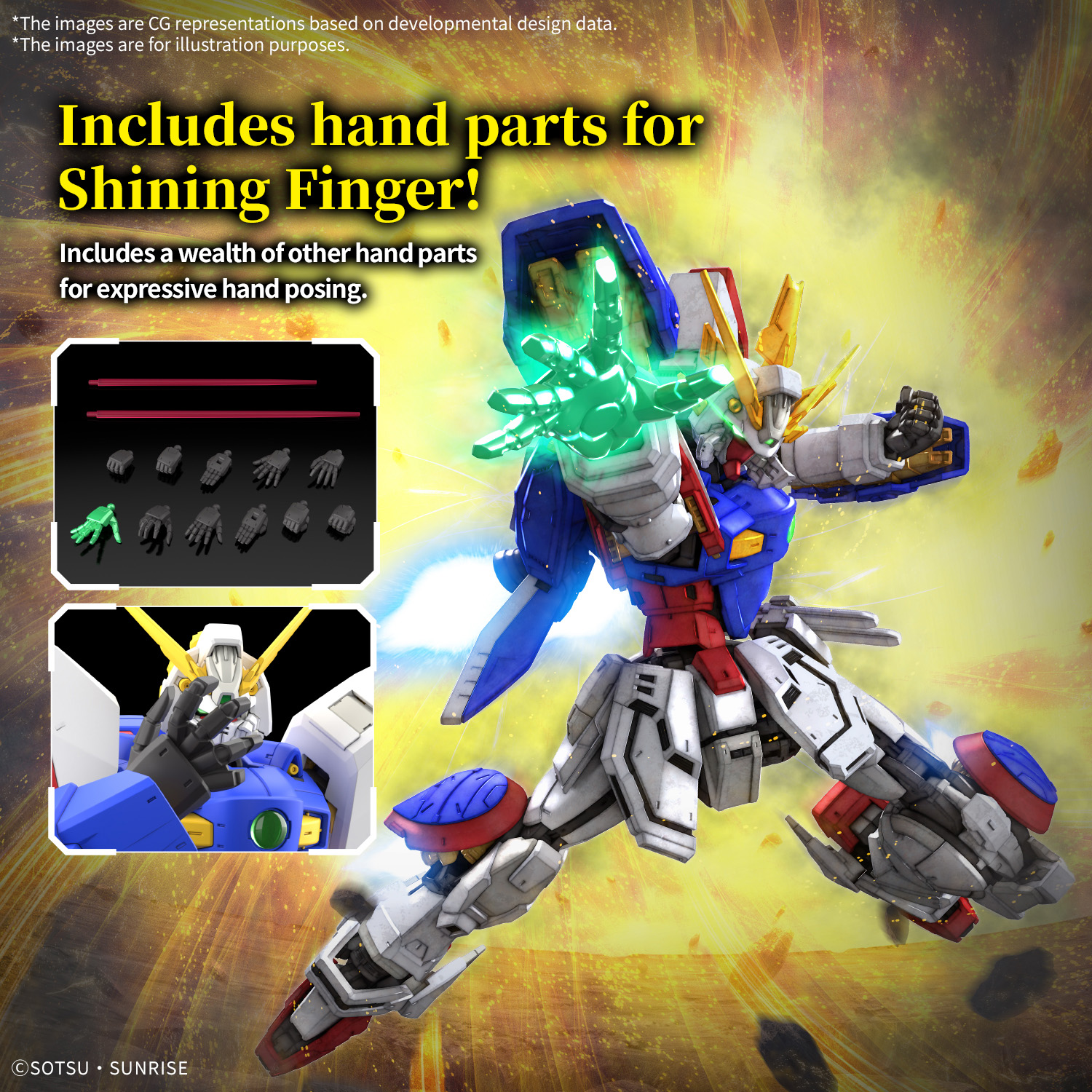 Bandai RG 1/144 Shining Gundam - Image 9