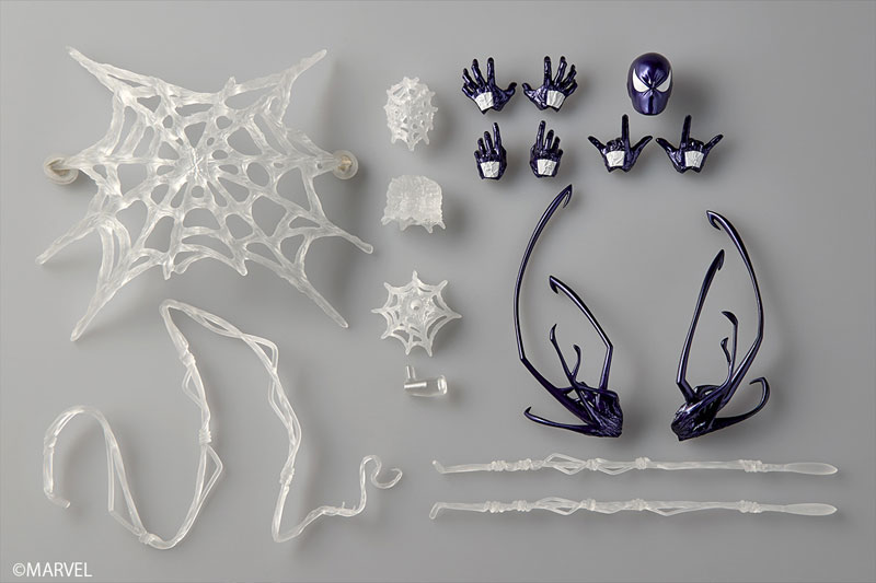 Symbiote Spider-Man Revoltech Amazing Yamaguchi (Purple Ver.)
